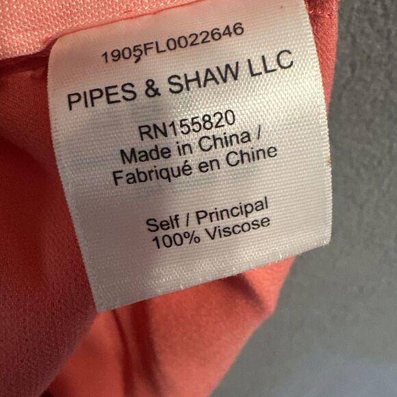 Veronica Beard Natasha Slip Dress Ruched Slit Maxi Size 8 Coral Wedding Guest - Picture 8 of 12